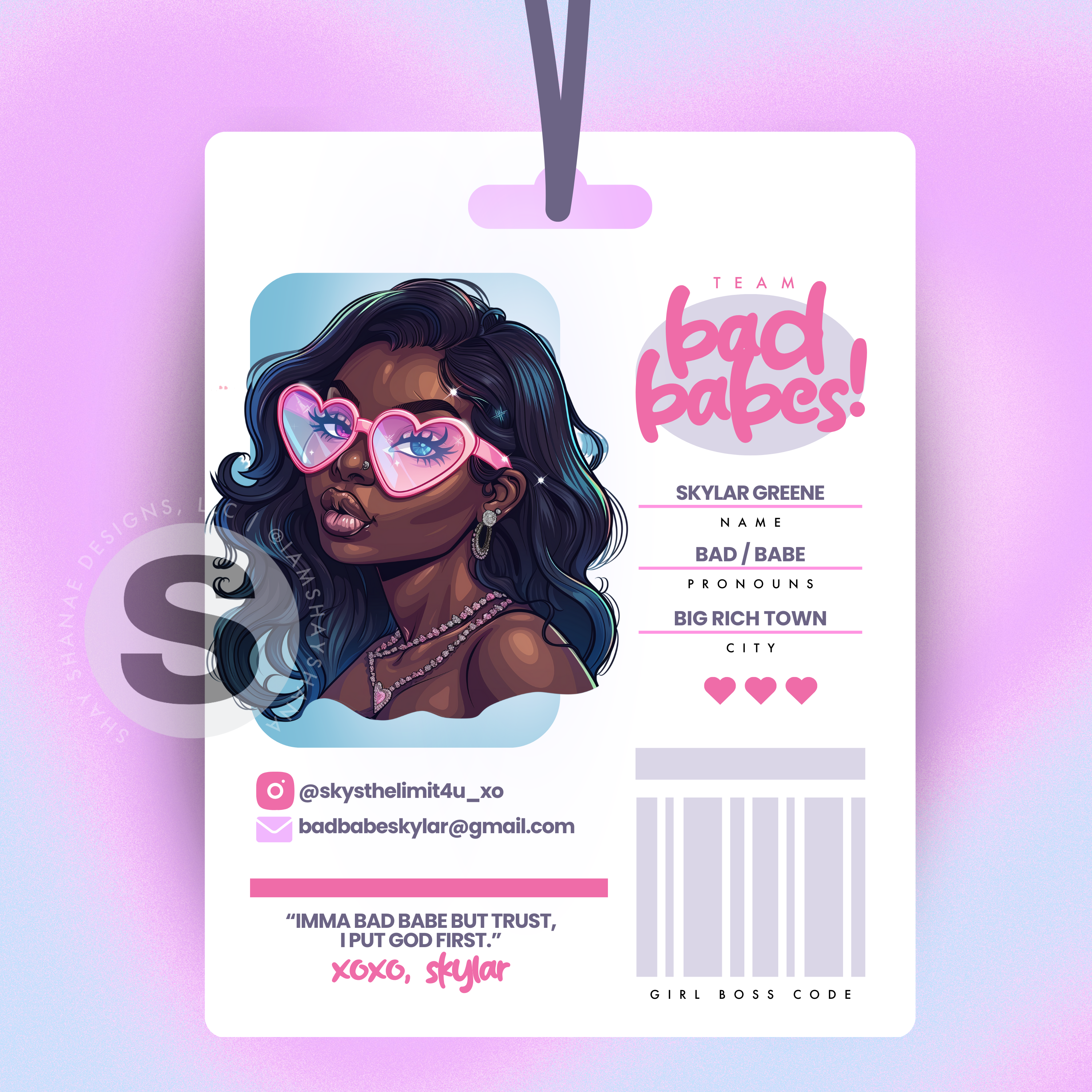 Canva Template - Badge ID